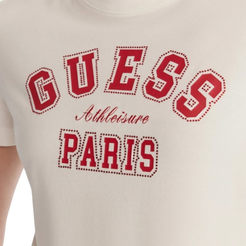 Resim Guess Athleisure  Kadın  T-shirt V6RI15J1314-G018 Anıta Cn Ss T-Shırt