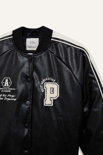 Resim Defacto Kız Çocuk  Deri Mont D6924A8/BK27