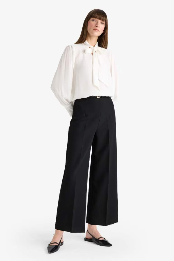 Resim Defacto Kadın Kanvas Pantolon E7242AX/BK81