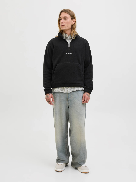 Resim Jack & Jones Jjesoho Half Zıp Fleece Sn Erkek Sweat 12279680