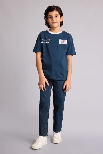 Resim Defacto Erkek Çocuk T-shirt G7470A8/NV257