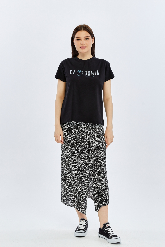 Resim Viole&More Kadın T-Shirt Yk21 California Baskılı