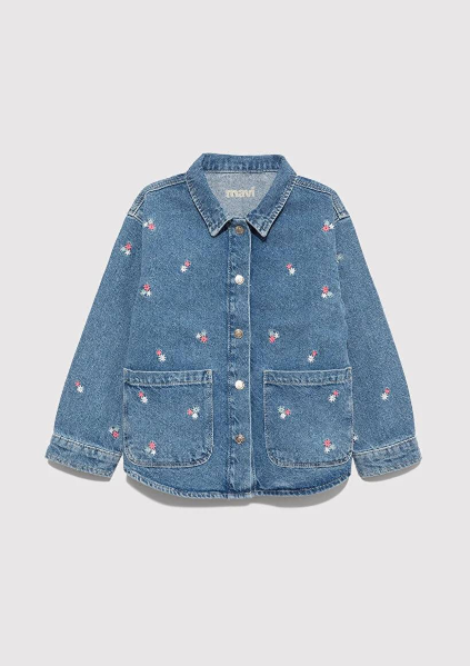 Resim Mavi Lulu Kız Çocuk Gömlek M7210002-90881