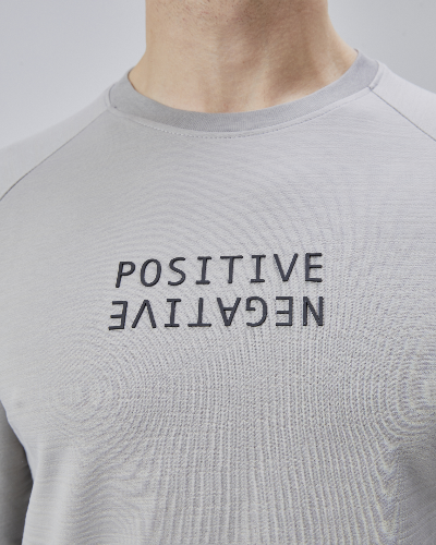 Resim Paul&More Erkek Sweat Pozitif Baskı Reglan Kol Bürümcük