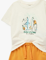 Resim Koton Erkek Bebek Şort Takım 6SMB10081TK