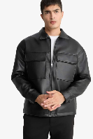 Resim Defacto Erkek Deri Mont ve Ceket Y4461AZ/BK27