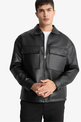 Resim Defacto Erkek Deri Mont ve Ceket Y4461AZ/BK27