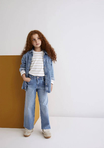 Resim Mavi Lori Kız Çocuk Jean Pantolon M7010036-82083