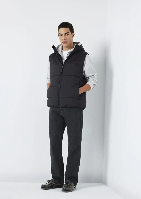 Resim Mavi Kapüşonlu Erkek Yelek M0110786-71379