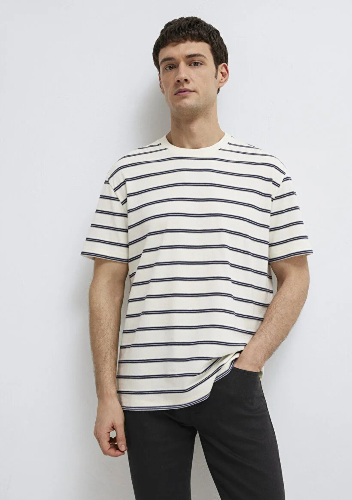 Resim Mavi Erkek T-shirt M0613138-70057