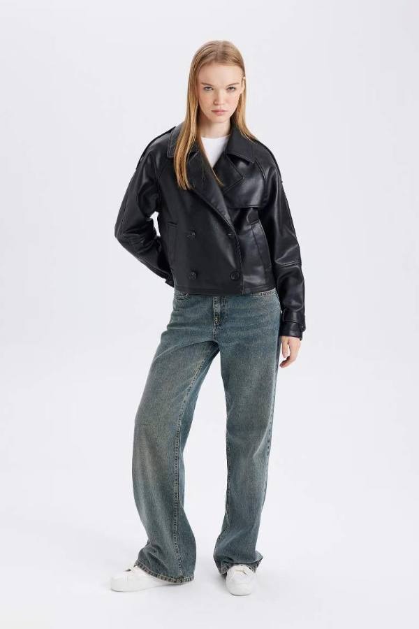 Resim Defacto Kadın Pardesü&Trençkot C0914AX/BK27