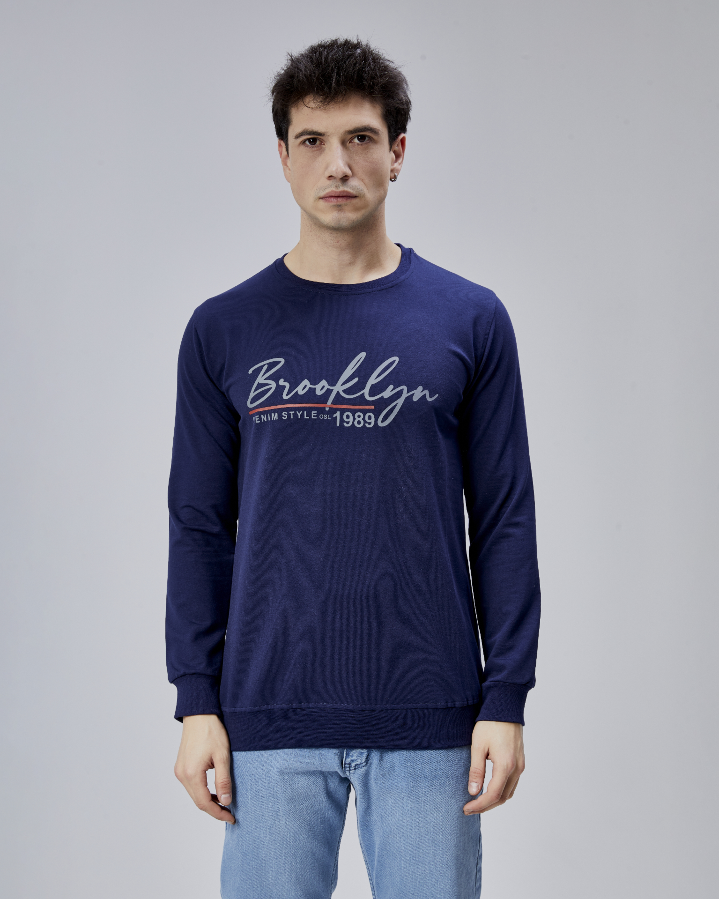 Resim Paul&More Erkek Sweat Brooklyn 0 Yaka 2 İp