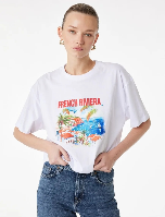 Resim Koton Kadın T-shirt 6SAK50050EK