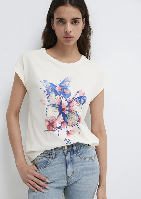 Resim Mavi Kadın T-shirt M1613718-80194