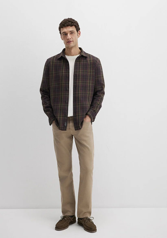 Resim Mavi Erkek Uzun Kol Gömlek M0211818-91371