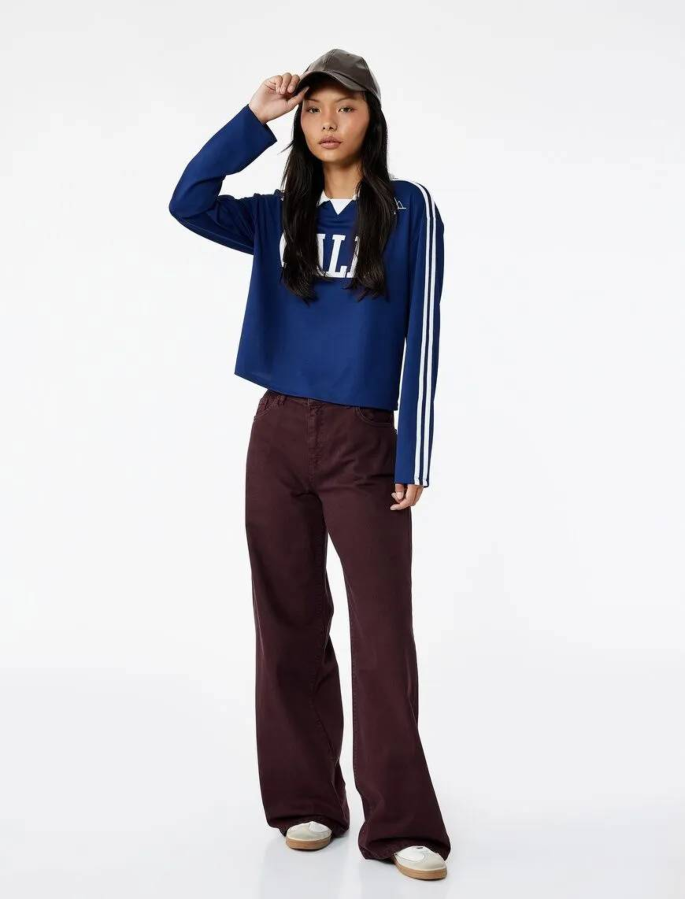 Resim Koton Kadın Kanvas Pantolon 6WAL40016MW