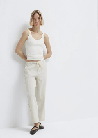 Resim Mavi Kadın Kanvas Pantolon M1011203-35043