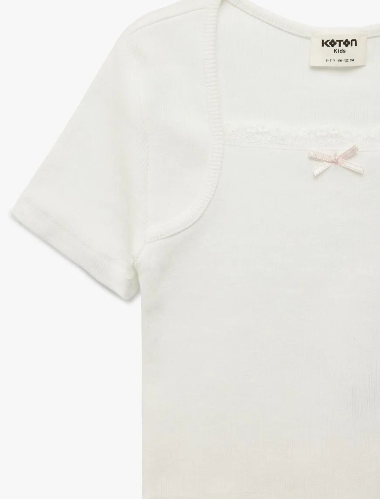 Resim Koton Kız Çocuk T-shirt 6SKG10188AK