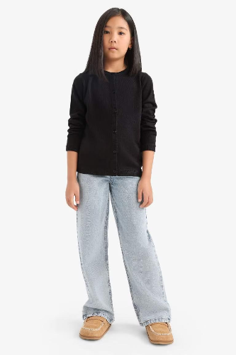 Resim Defacto Kız Çocuk  Hırka N8407A6/BK27