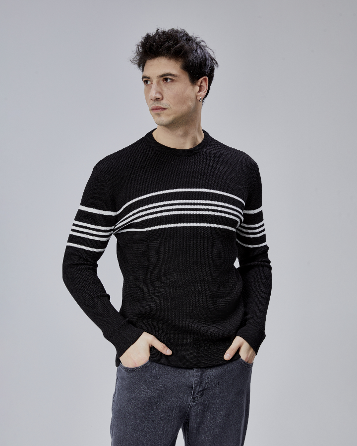 Resim Paul&More Erkek Triko Kazak 18062 O Yaka