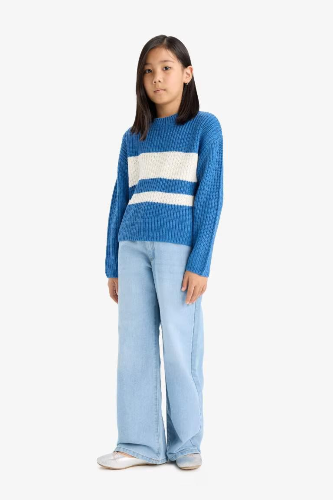 Resim Defacto Kız Çocuk  Kazak E7735A8/BE389