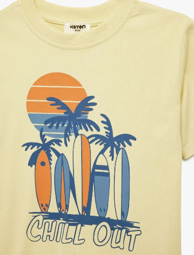 Resim Koton Erkek Çocuk T-shirt 6SKB10156TK