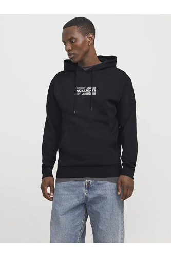 Resim Jack & Jones Jjecorp Graphic Sweat Hood Noos Erkek Sweat 12268422