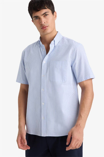 Resim Defacto Erkek Kısa Kol Gömlek F9319AX/BE302