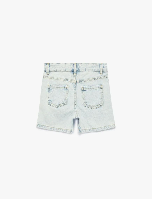 Resim Koton Kız Çocuk Kot&Kanvas Şort 6SKG40016AD