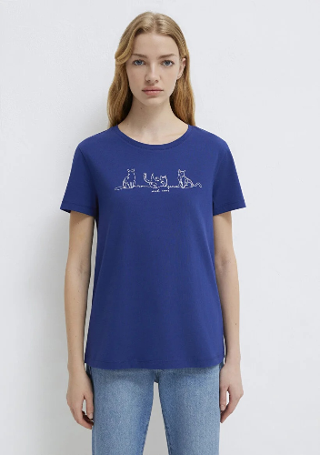 Resim Mavi Kadın T-shirt M1613721-70722