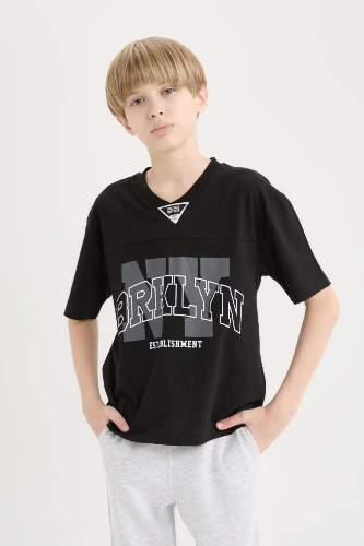 Resim Defacto Erkek Çocuk T-shirt Takım D9820A8/BK81