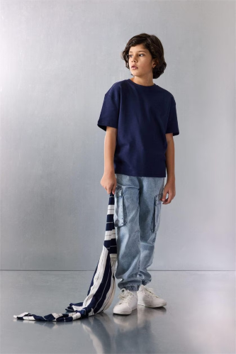 Resim Defacto Erkek Çocuk Jean Pantolon F9711A8/NM39