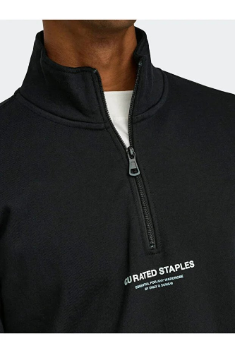 Resim Only & Sons Onscurated Reg Half Zip Sweat Noos Erkek Sweat 22030922
