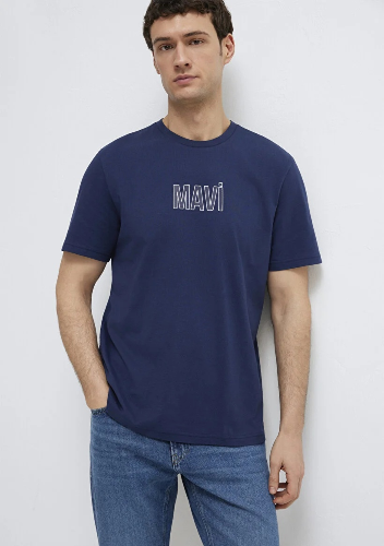 Resim Mavi Erkek T-shirt M0613186-70758