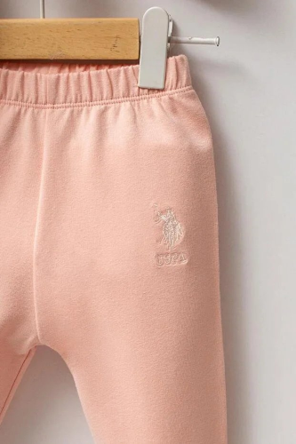 Resim U.S. Polo Assn Bebek Kız Bebek Sweat Takım USB2741