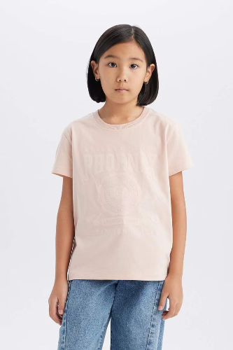 Resim Defacto Kız Çocuk Kısa Kol T-shirt E0490A8/PN287