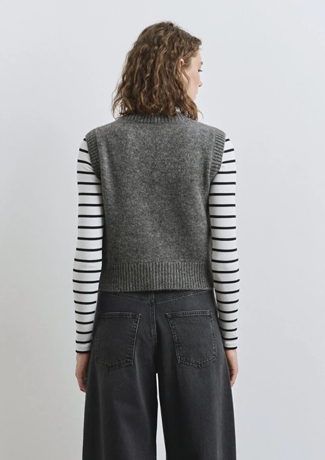 Resim Mavi Triko Kadın Süeter M1710711-87829