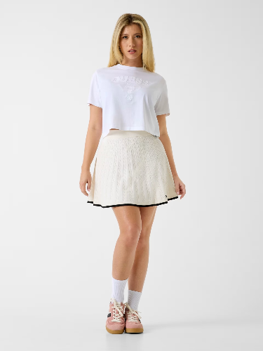 Resim Guess Athleisure  Kadın  T-shirt V6GI13K2980-G011 Habı Boxy Cn T-Shırt