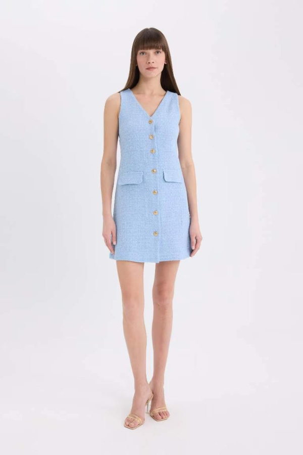 Resim Defacto Kadın Kısa Kol Elbise C1792AX/BE219