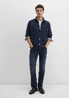 Resim Mavi Erkek Uzun Kol Gömlek M0211771-80872