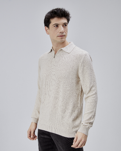 Resim Paul&More Erkek Triko Kazak 17271 Fermuarlı Polo