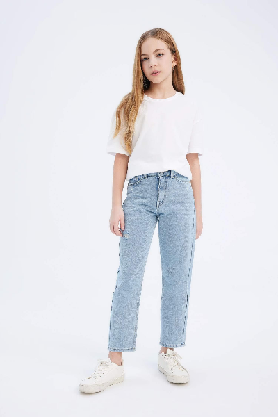 Resim Defacto Kız Çocuk  Jean Pantolon D7095A8/NM39