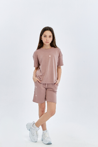 Resim Yenikoza Kız Çocuk Şort Takım