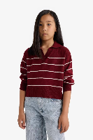 Resim Defacto Kız Çocuk  Kazak E7737A8/BR205