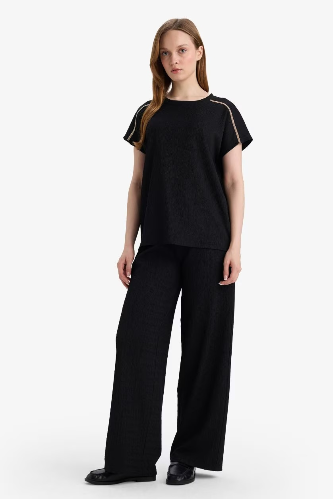 Resim Defacto Kadın T-shirt E1639AX/BK81