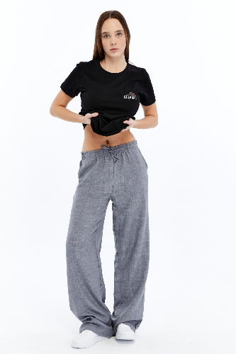 Resim Viole&More Kadın Kanvas Pantolon 2499 Müslim