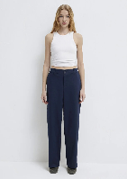 Resim Mavi Kadın Kanvas Pantolon M1011160-82318