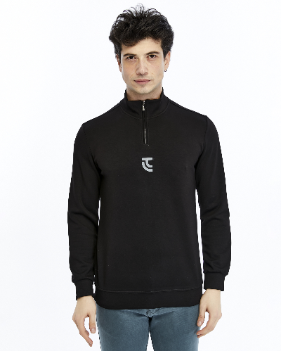 Resim Paul&More Yarım Fermuar Erkek Sweat 200 Yarım Fermuar