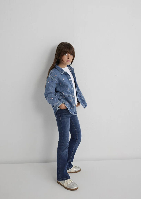 Resim Mavi Lulu Kız Çocuk Gömlek M7210002-90881