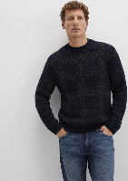 Resim Mavi Jakarlı Erkek Kazak M0710333-70497